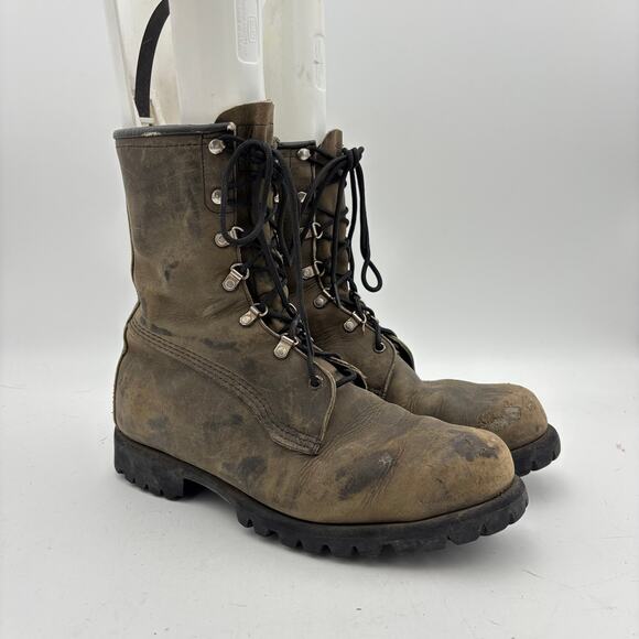 Vintage 70s Sportsman Boot By Browning Combat Distressed Men's 10 D - Picture 1 of 13